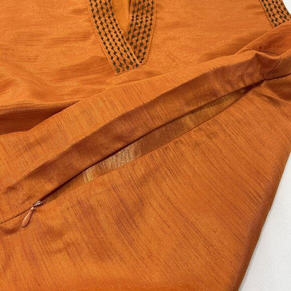 Selene Blouse Sleeveless Women Size S Vneck Embroidery Retro Elegant Casual Work - Picture 9 of 10